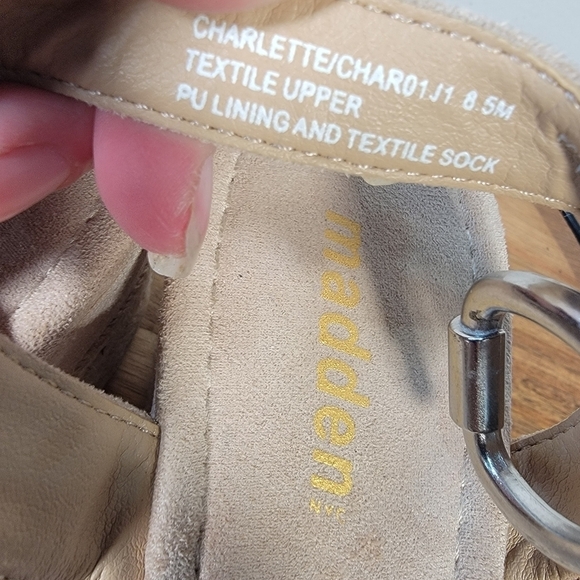 Madden NYC Charlette Strappy Sandal Wedge Espadrilles Size 8.5 - Picture 16 of 17